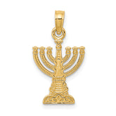 14k Menorah Pendant